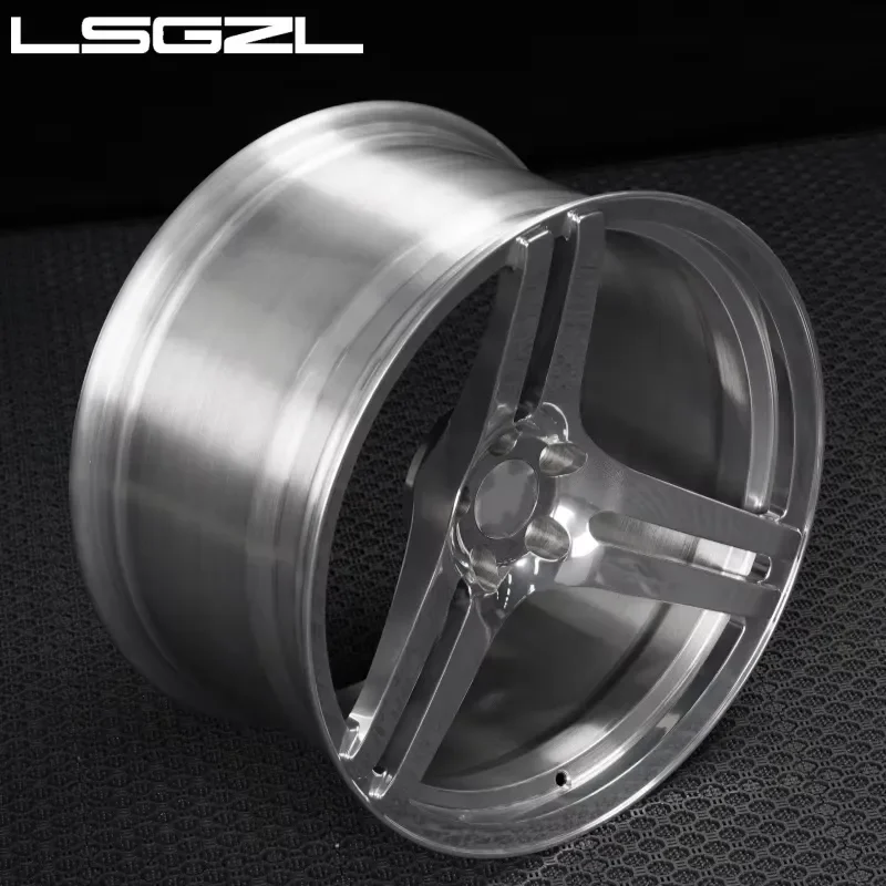 Polished Forged Alloy Wheel Rims 15 16 17 18 19 20 21 Inch 5x120 5x130 5x114.3 5x127 Staggered Concave Wheel