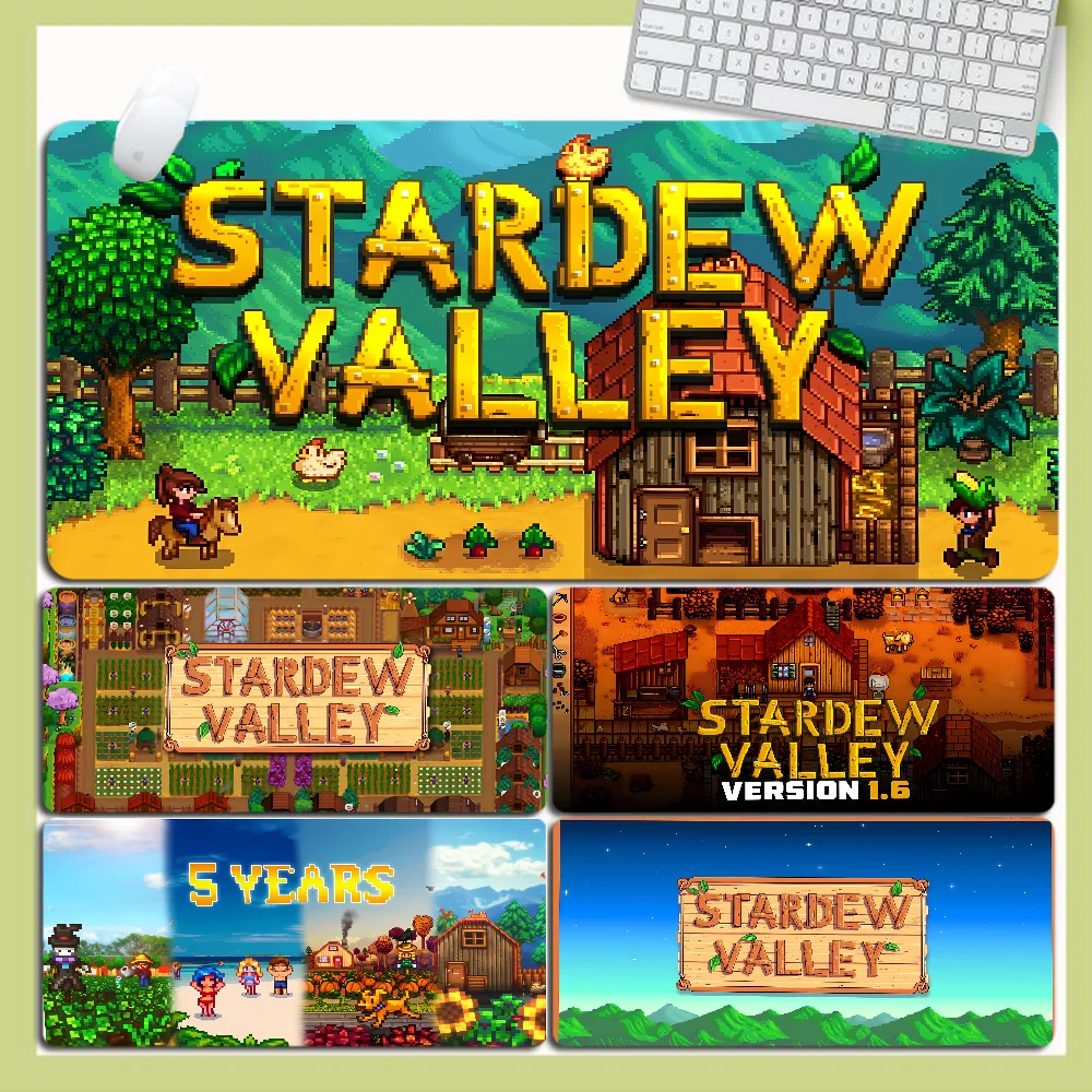 

Stardew Valley Mousepad Large XXL Desktop Desk Mat Kawaii Gaming Accessories Students Writing Pad Desktop Mat