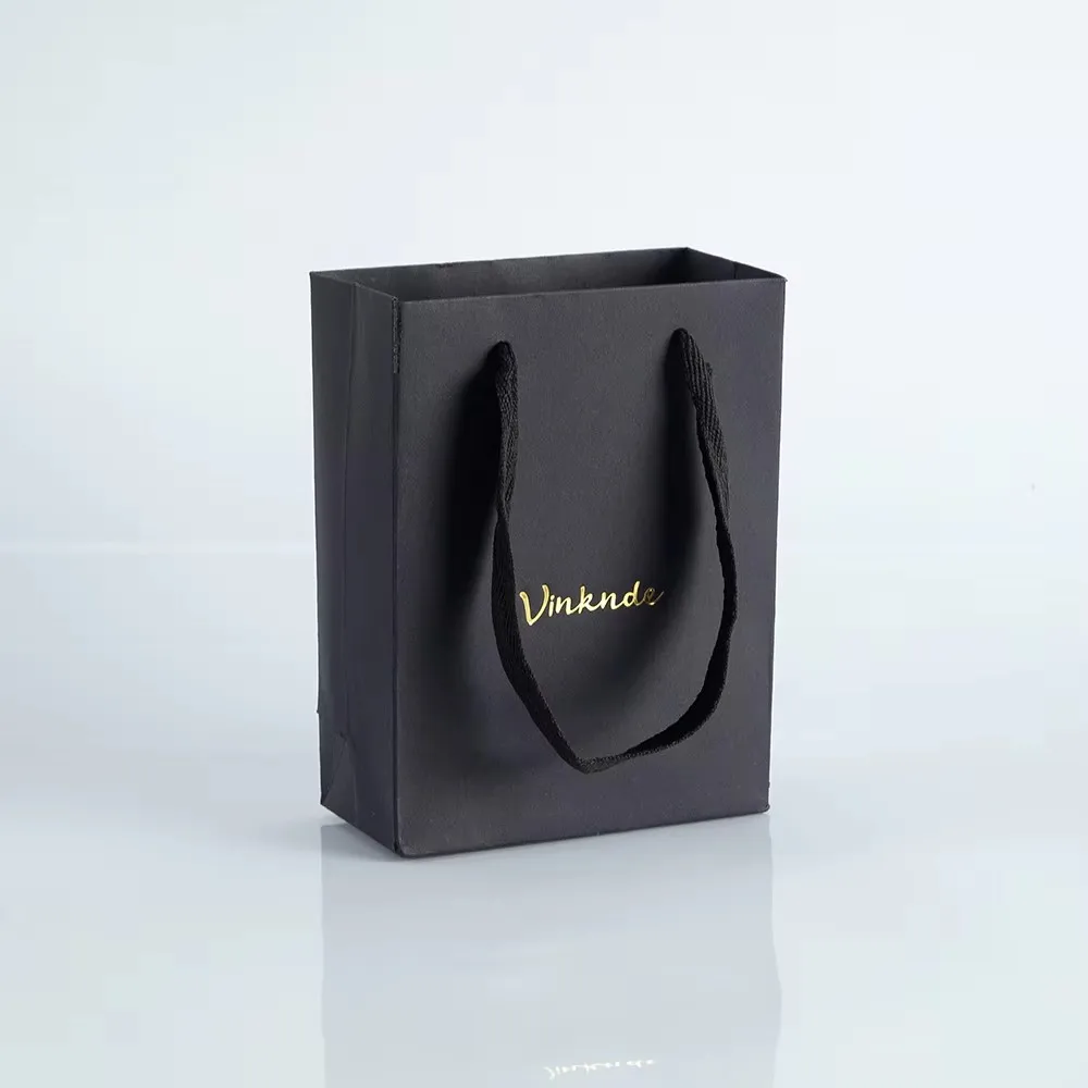 50pcs Vibrant Colors 12x6x16cm Paper Tote Bags Custom Logo Jewelry Bags Bulk Shopping Feast Wedding Birthday Souvenirs Packaging