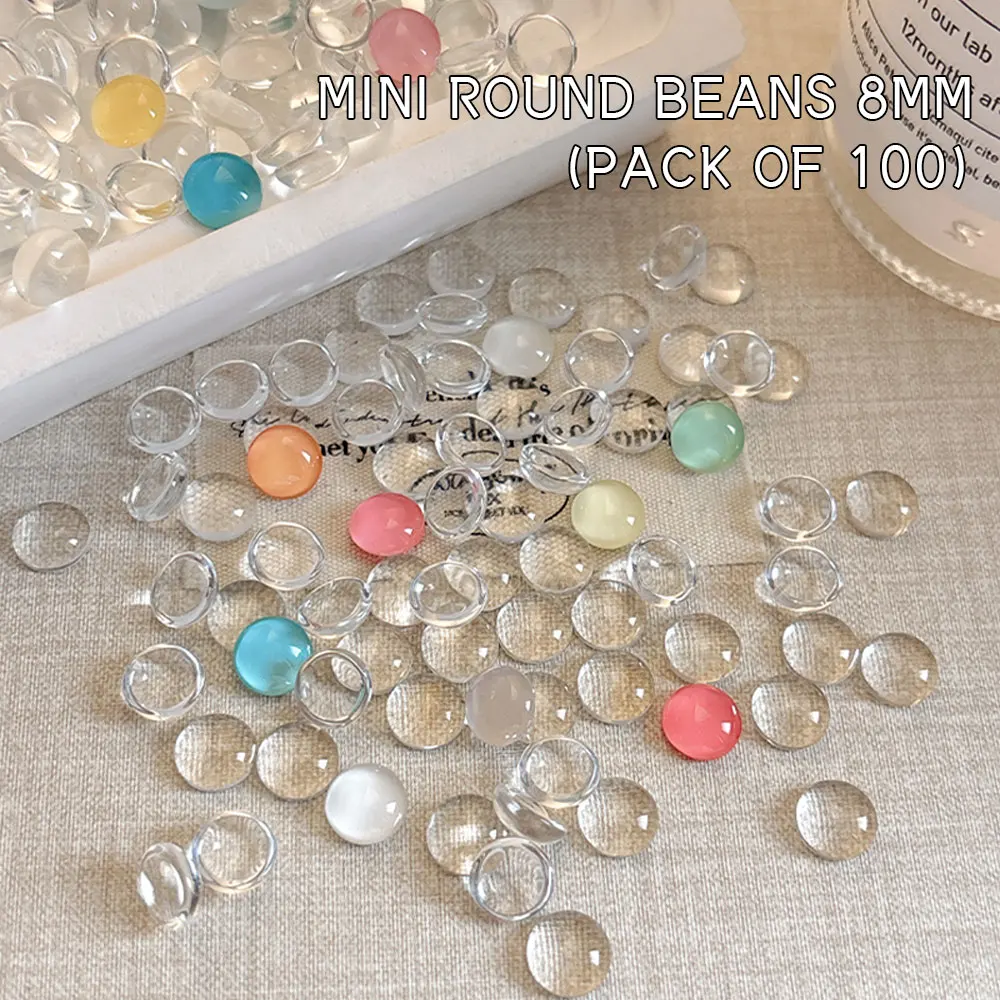 KANIU 20-100 Stück Glas-Farbkarte für Nägel, verschiedene Formen, 3D-Maniküre-Bohnen-Farbkarte, Gel-Lack-Musterbrett, Maniküre-Werkzeug – Detail 7