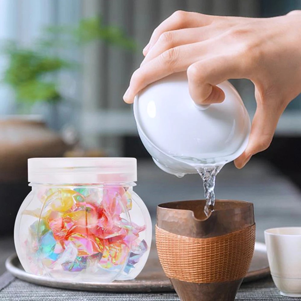 150ml Pumpkin Candy Jar Transparent Plastic Storage Jar With Lid Grain Tea Seasoning Storage Container Kithchen Supplies