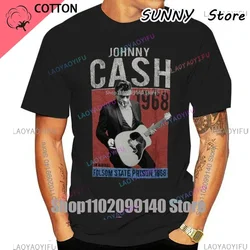 Summer Funny man Vintage print tshirs Cash T Shirt For Men Women Johnny Classic Legend Money Music Man Black And White teeshirt