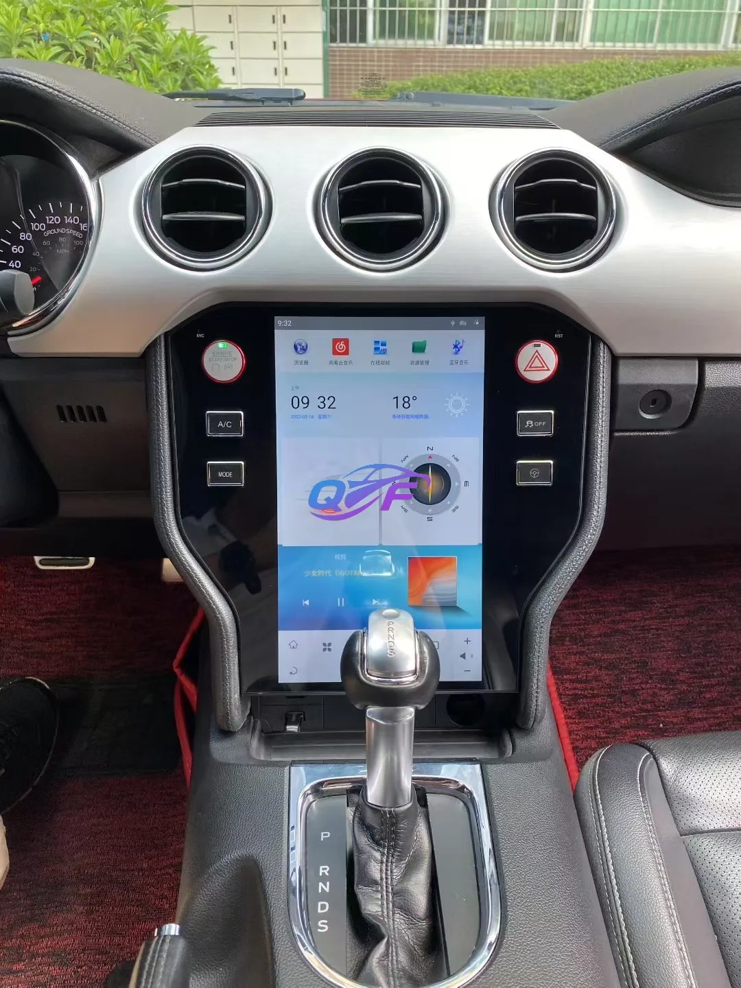Car Digital Cluster for Ford Mustang 2015-2023 Dashboard LCD Instrument Panel Virtual Cockpit Speedometer Headunit