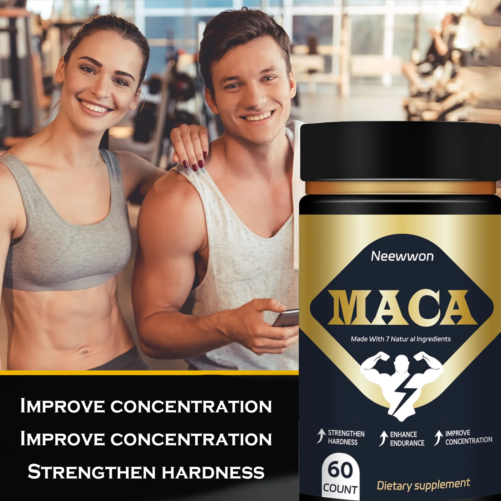 

Neewwon Natural Maca Root Supplement High Fiber Daily Wellness Support for Diet And Overall Health
