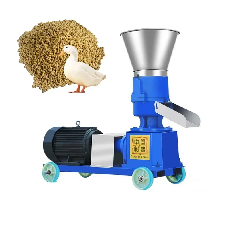 125/150 Pellet Mill Multi-function Feed Food Pellet Making Machine Household Animal Feed Granulator 220V/380V 140kg/h