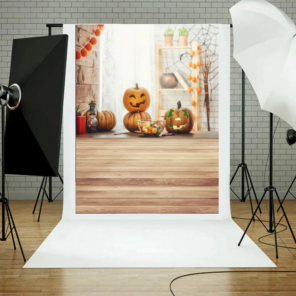 

90x150cm 3D Halloween Pumpkin Backdrop Children Photo Background Photography Photo Booth Backdrop Mural ( - )