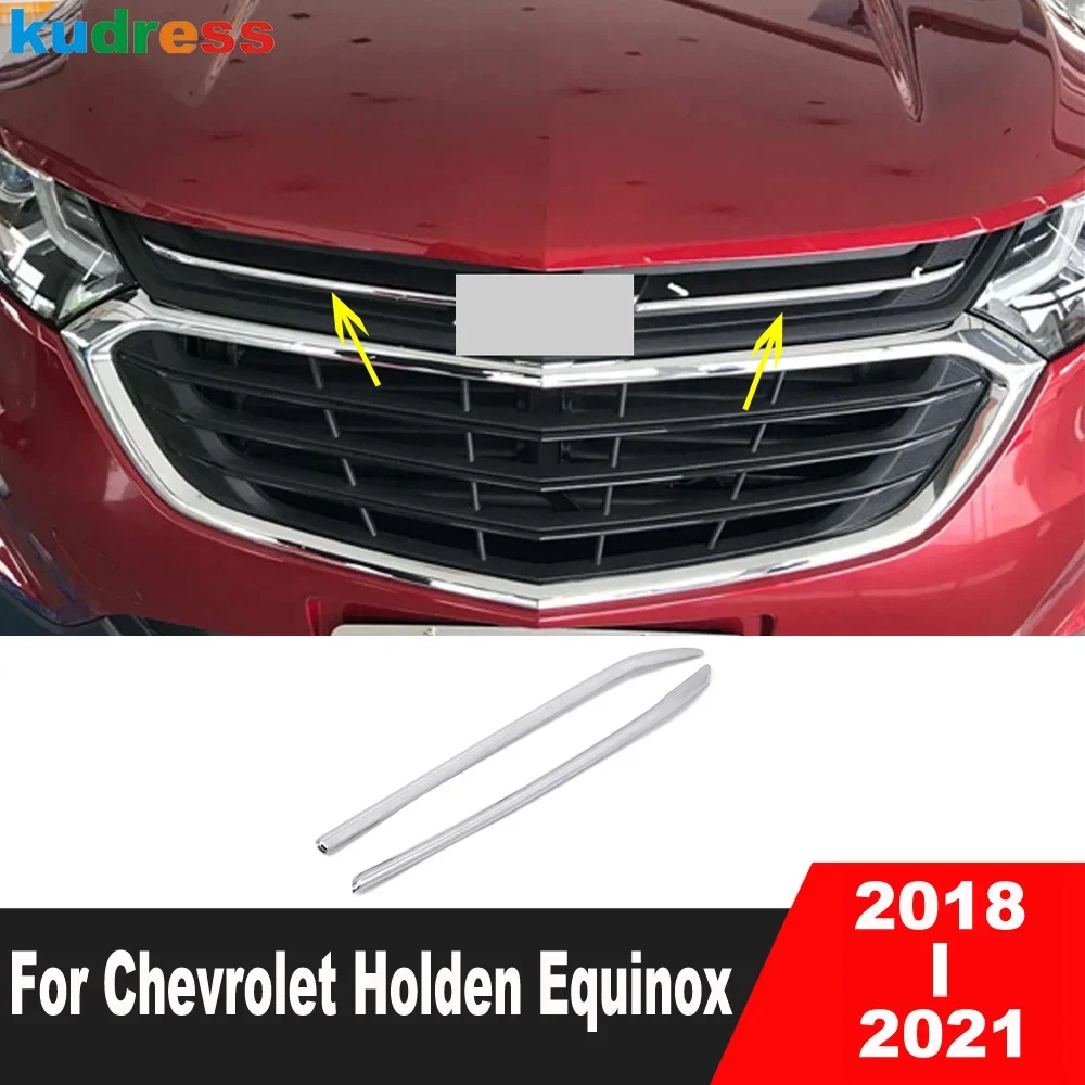 

For Chevrolet Holden Equinox 2018 2019 2020 2021 Chrome Car Front Center Grille Grills Cover Trim Racing Grill Frame Accessories