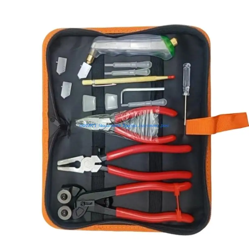 367D 1 Set Precisions Glass Cutting Pliers Glass Cutter Tool Pack for Professional Art Craft and Hand Making Craft Creation