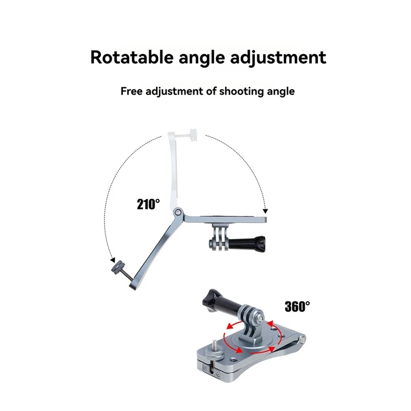 Зажим для рюкзака для DJI Osmo/Insta360/Gopro13, пряжка для экшн-камеры с фиксированной базой, аксессуары для камеры, зажим, держатель