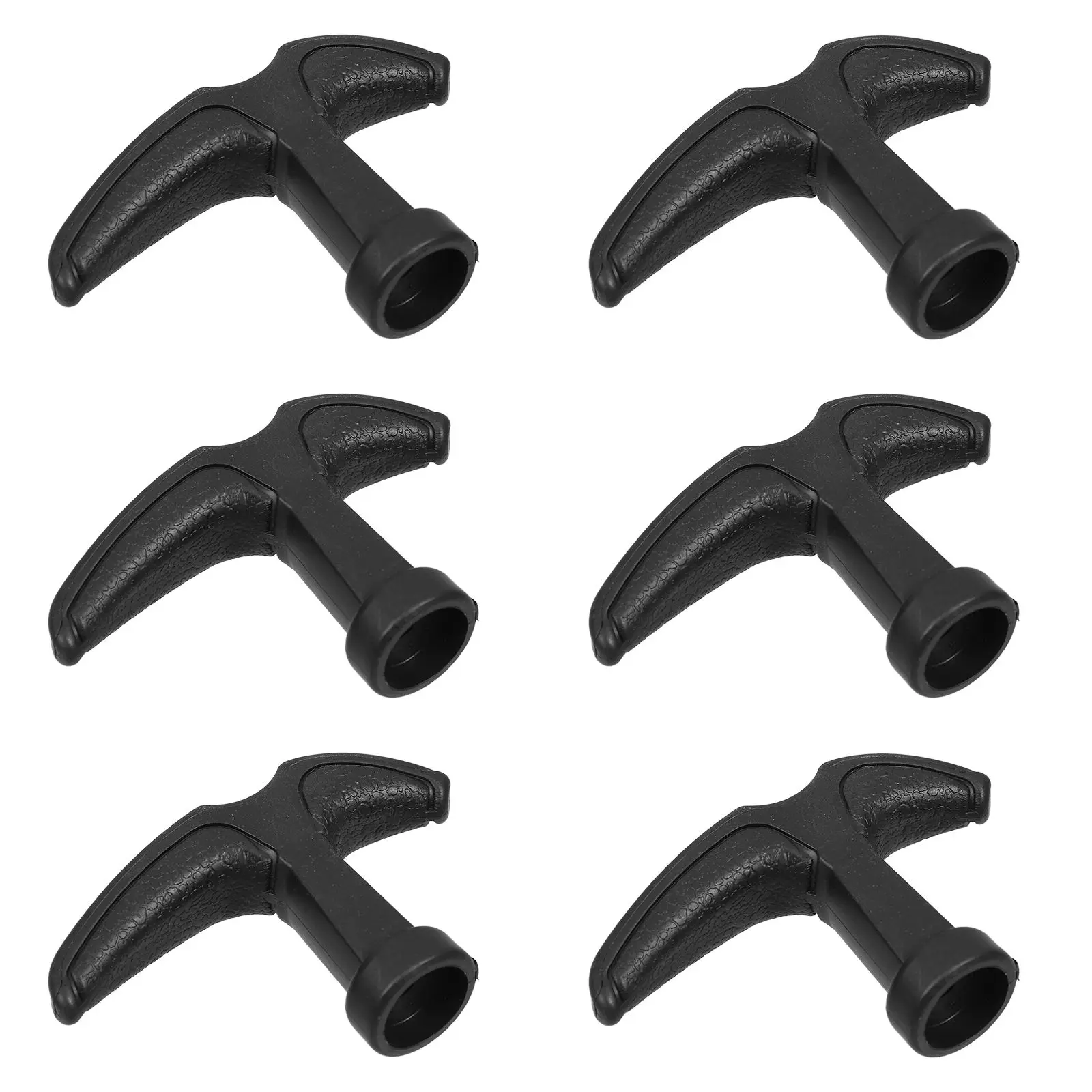 6 pezzi maniglia di avviamento per tosaerba manopole per utensili elettrici in plastica ABS nera dado bullone cavo di ricambio per motosega motore trimmer