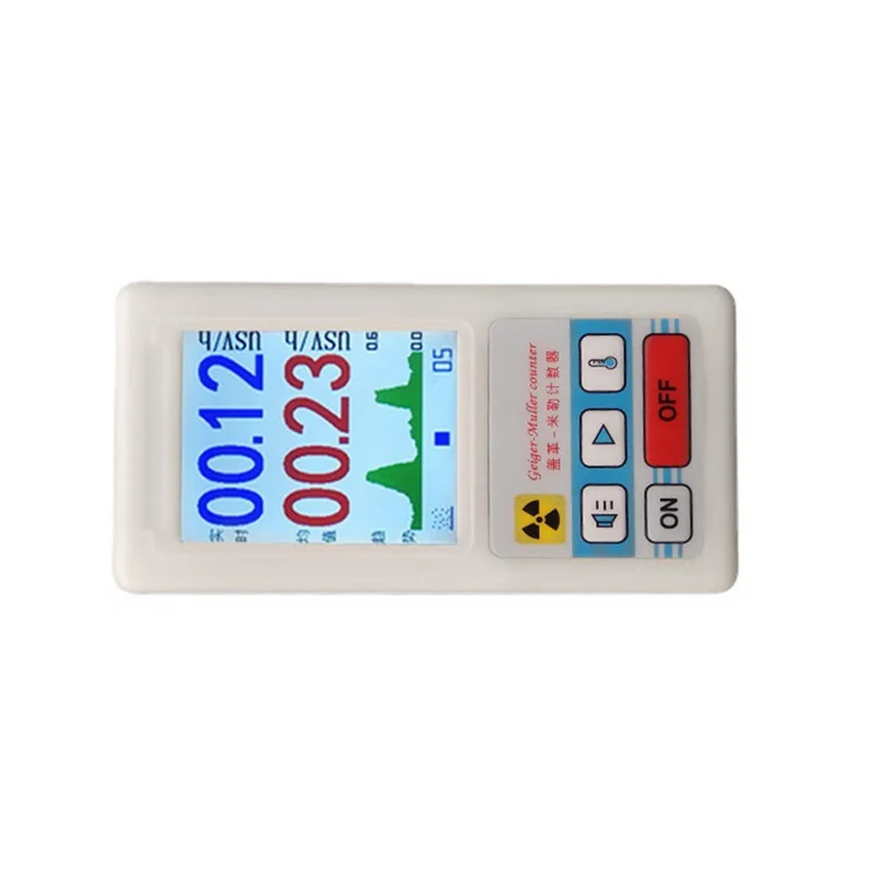 ABKN-Geiger Counter Display เครื่องทดสอบกัมมันตภาพรังสี BR-6 เครื่องตรวจจับรังสีแม่เหล็กไฟฟ้าเครื่องตรวจจับรังสีนิวเคลียร์
