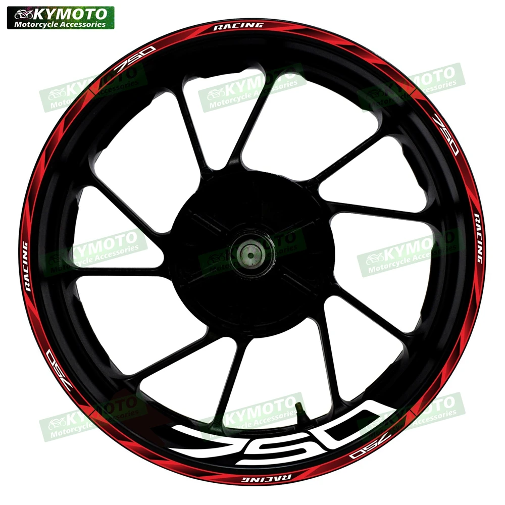 لملحقات الدراجات النارية Z750 Z750 مقاس 17 بوصة ملصقات العجلات الأمامية والخلفية شارات هدية ملصقات حافة عجلة عاكسة #2