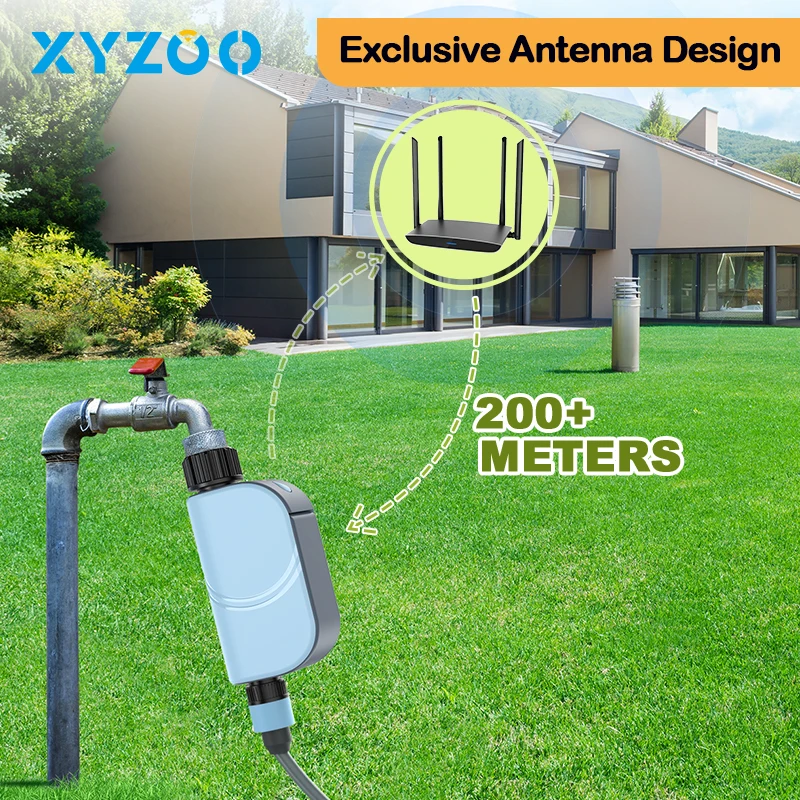 WiFi Automatic Sprinkler Timer Remote Garden Water Timer Smart Irrigation Watering Rain Delay Programmable System Alexa Google