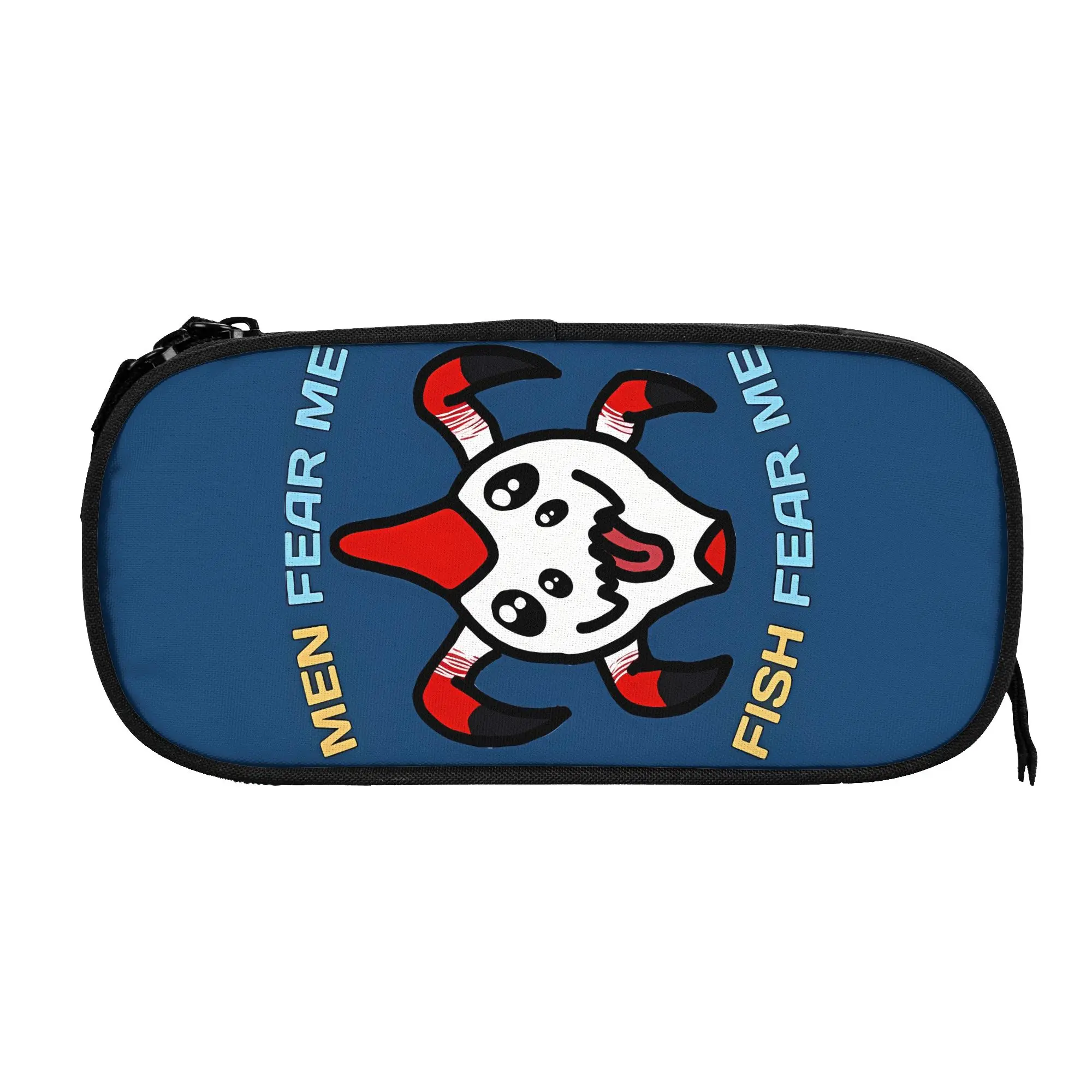 1 Piece Stylish Reaper Leviathan Fish Fear Me Pencil Case Girls Pen Bag Subnautica School Stationery Bag