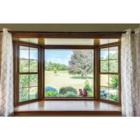 Factory Price Latest Grill Design Vertical Sliding White Window Double-Hung Aluminum Bay Windows