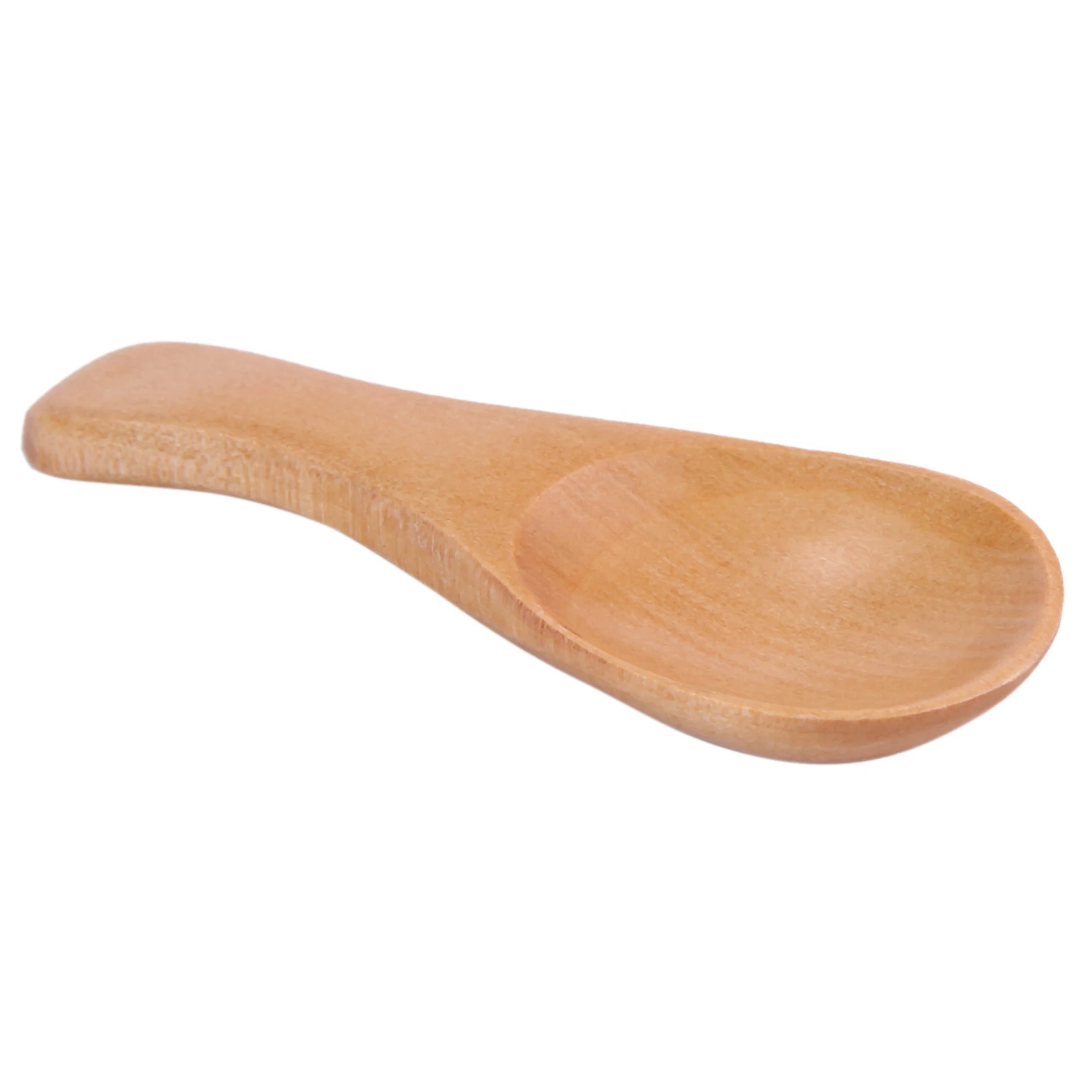 A01F-40 Pieces Small Wooden Spoons Mini Condiments Sugar Seasoning Salt Honey Teaspoon Coffee Tea Jam Mustard Wood Spoons