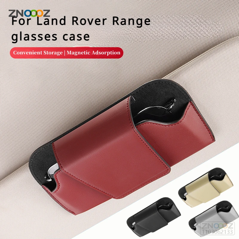 For Land Rover Range Rover Evoque Velar Discovery Car Glasses Case Auto Sun Visor Glasses Holder Sunglasses Clip Car accessories