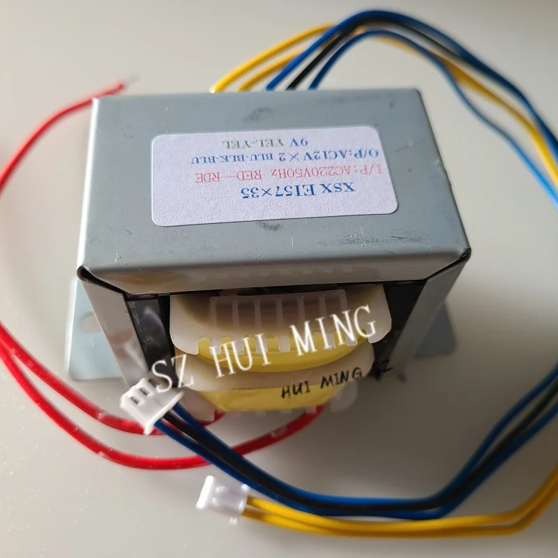 25W EI Transformer Custom Copper 220V To 12V-0-12V 9V 0.5A EI57*35 Terminal Multimedia Active Speaker Audio Amplifier Subwoofer
