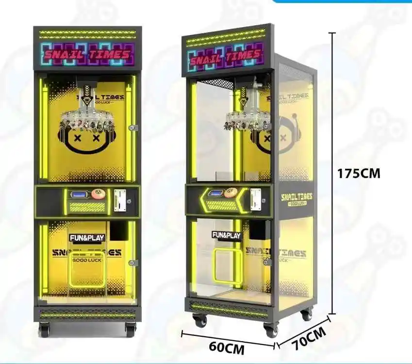 

Iron/Metal Claw Gift Clip and Game Machine 2-Player Vending Coin Prize Games for Ages 6+ 1-Year Warranty