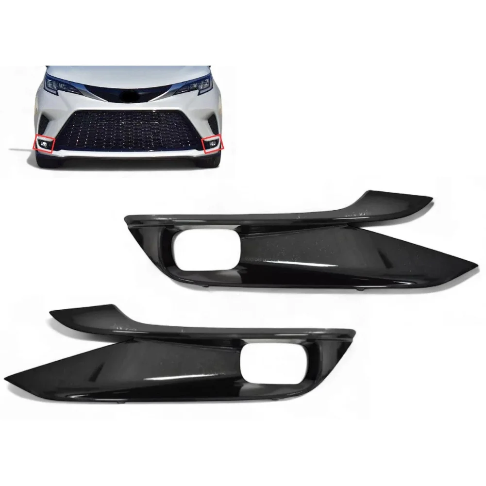 

Front Pair Bumper Fog Light Cover For Toyota For Sienna 2021-2024 52128-08100 Fog Light Frame Lamp Trim Grill Cover Accessories
