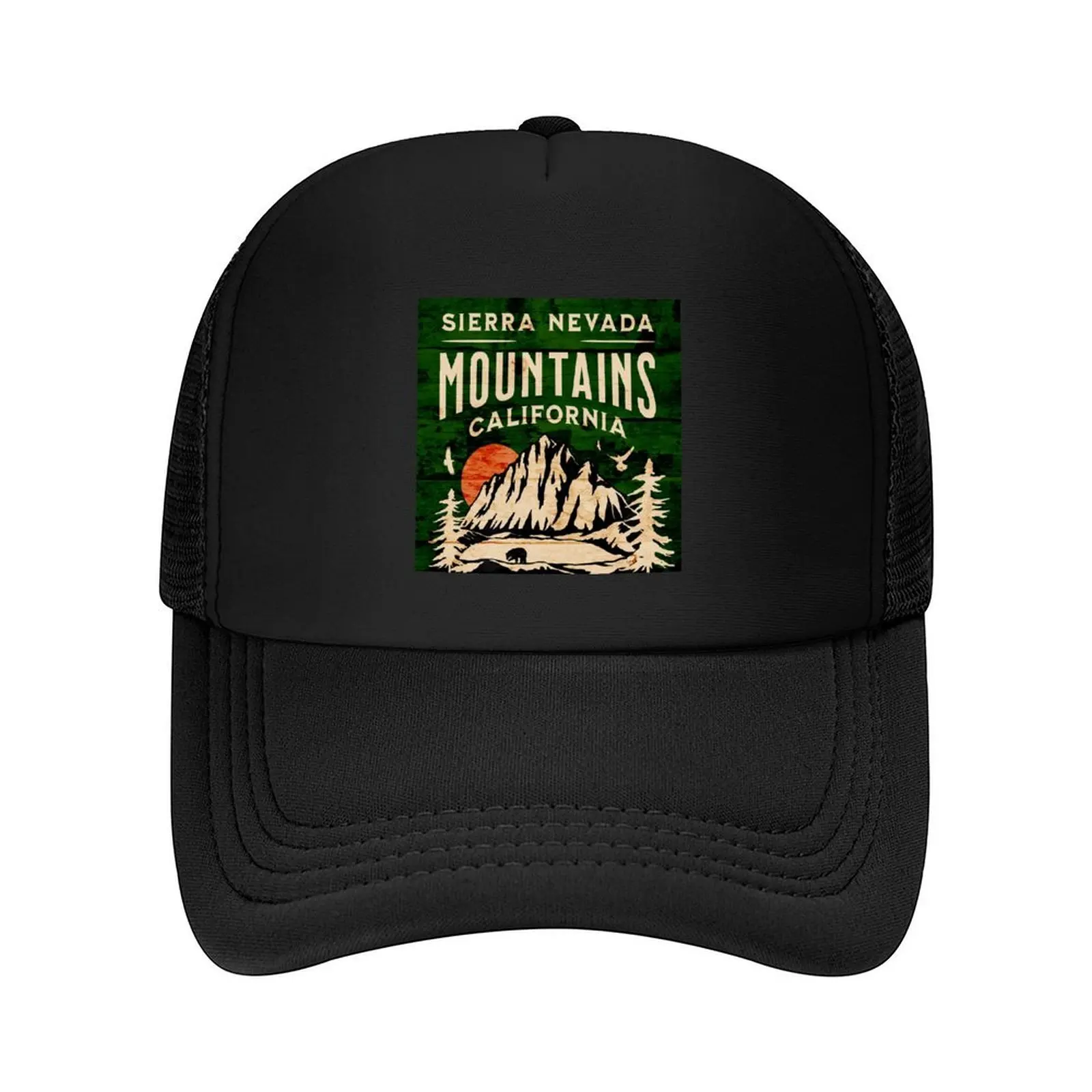 

Sierra Nevada Mountains: Adventure Out West! Baseball Cap Streetwear Beach Male hat Golf Wear Designer Man Women's