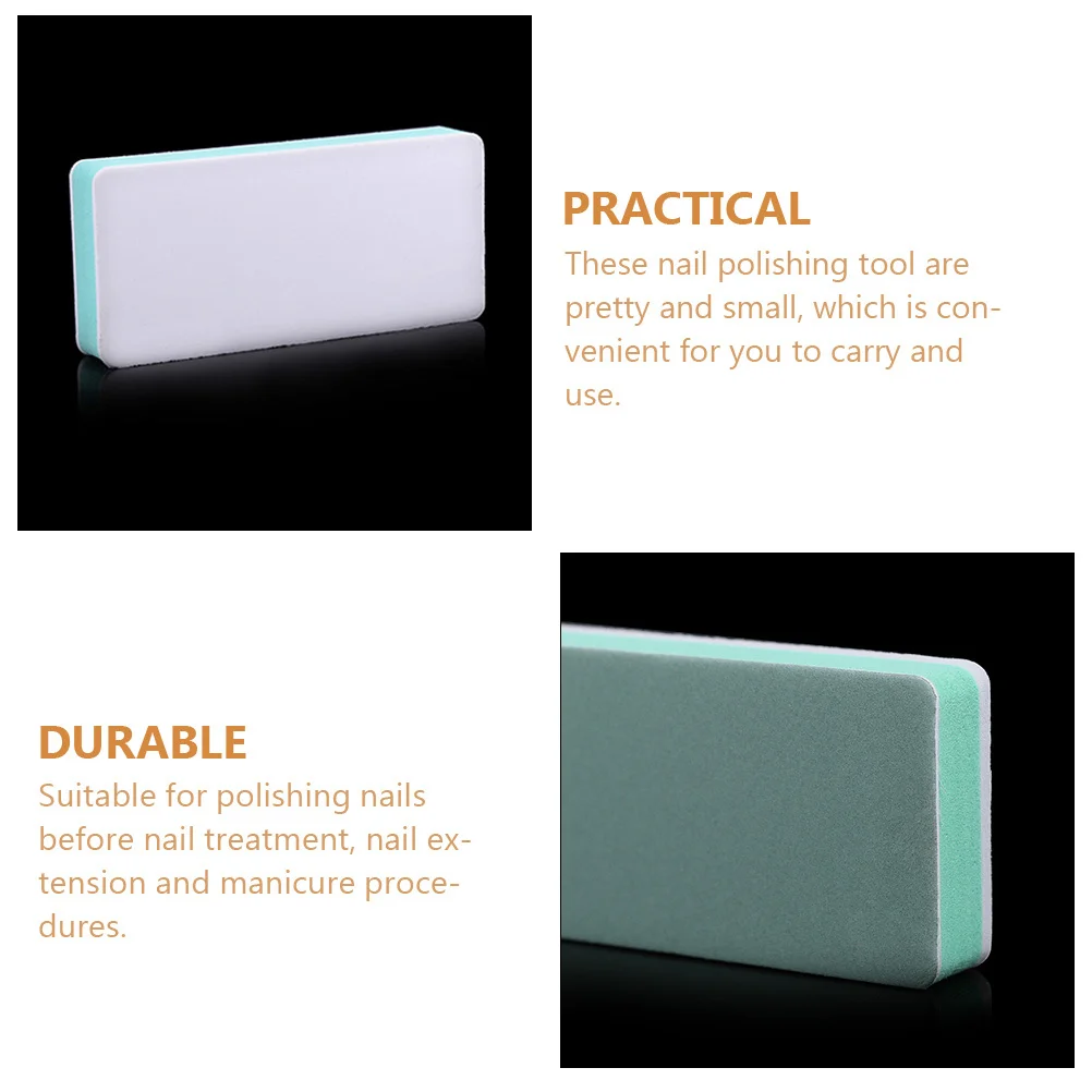8 個ネイル研磨ブロック両面研磨プレートマニキュアペディキュアネイルアート研削ツールアクセサリー