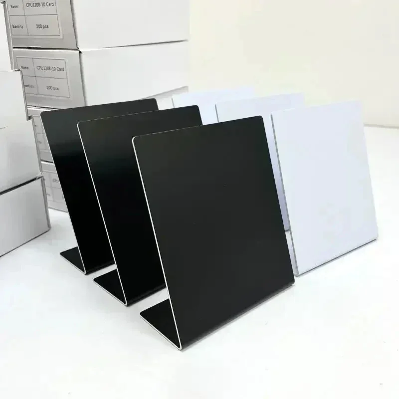 NFC White Black Blank Pattern 13.56MHz NFC215 Chip 504Bytes Patternless Social Media RFID NFC Google Review Stand Display