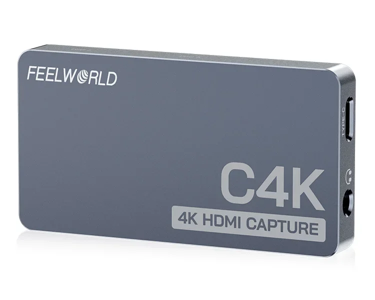 2026 New FEEWORLD C4K Lightweight 4K HDMI 60Hz In And Out USB-C Plug And Play Hdmi Capture For Streaming Gaming Video Conference