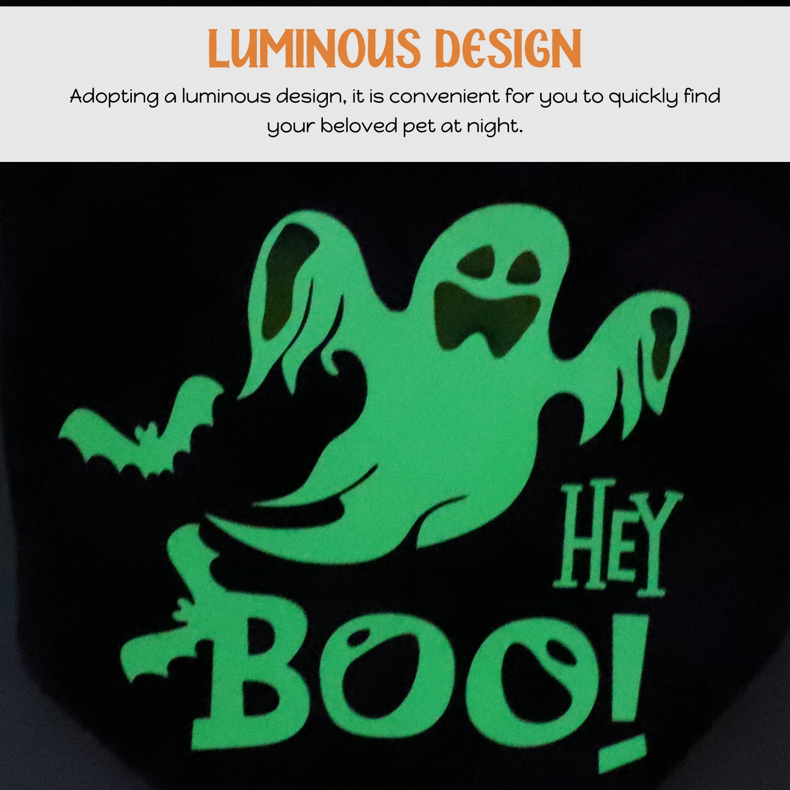 

Halloween Party Pet Bandana Triangular Dog Scarf Reusable Lightweight Costume Accessory for Cats Small Animals Eye-Catching