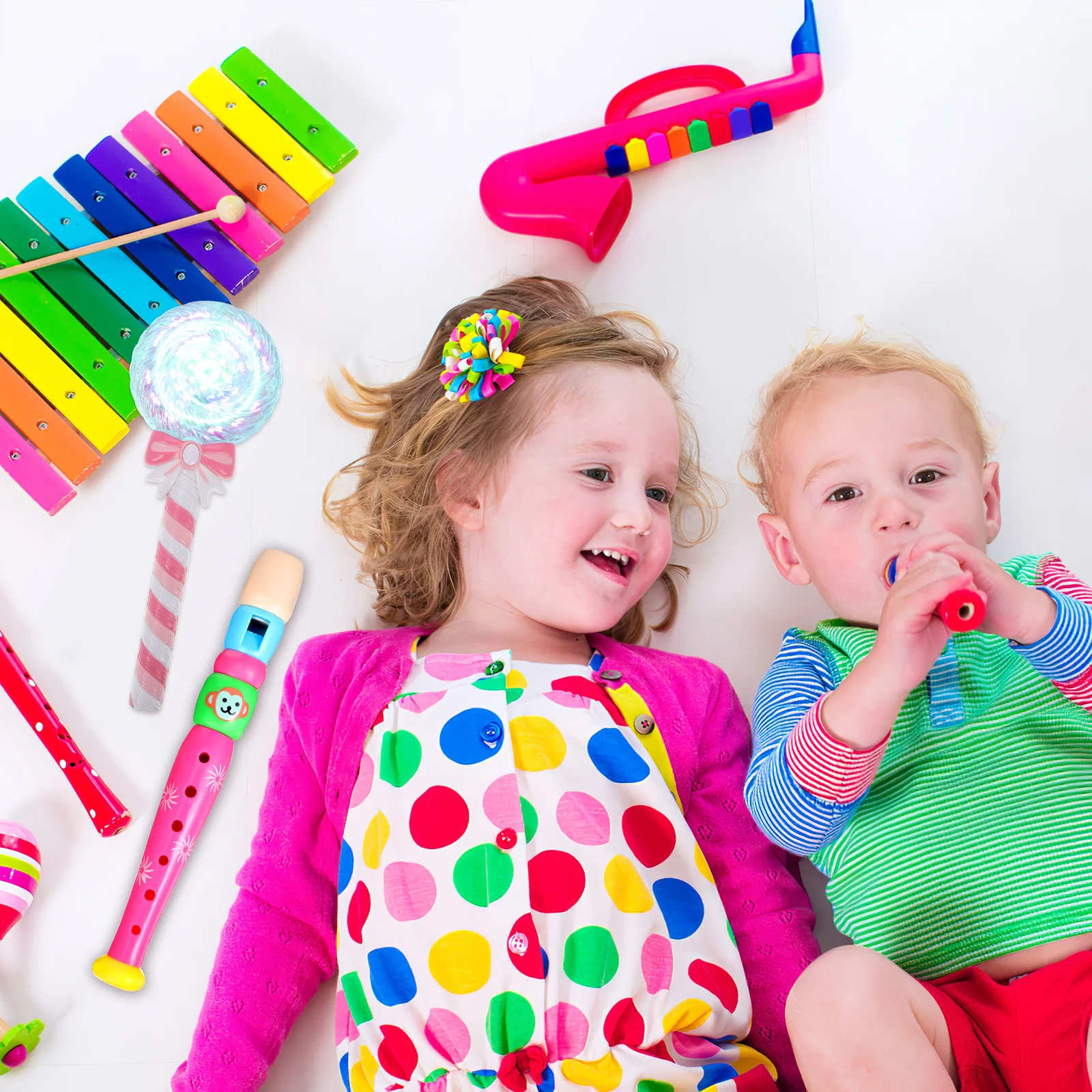 子供のためのプラスチック製のおもちゃの装飾品、コスチュームアクセサリー、ピンク、女の子