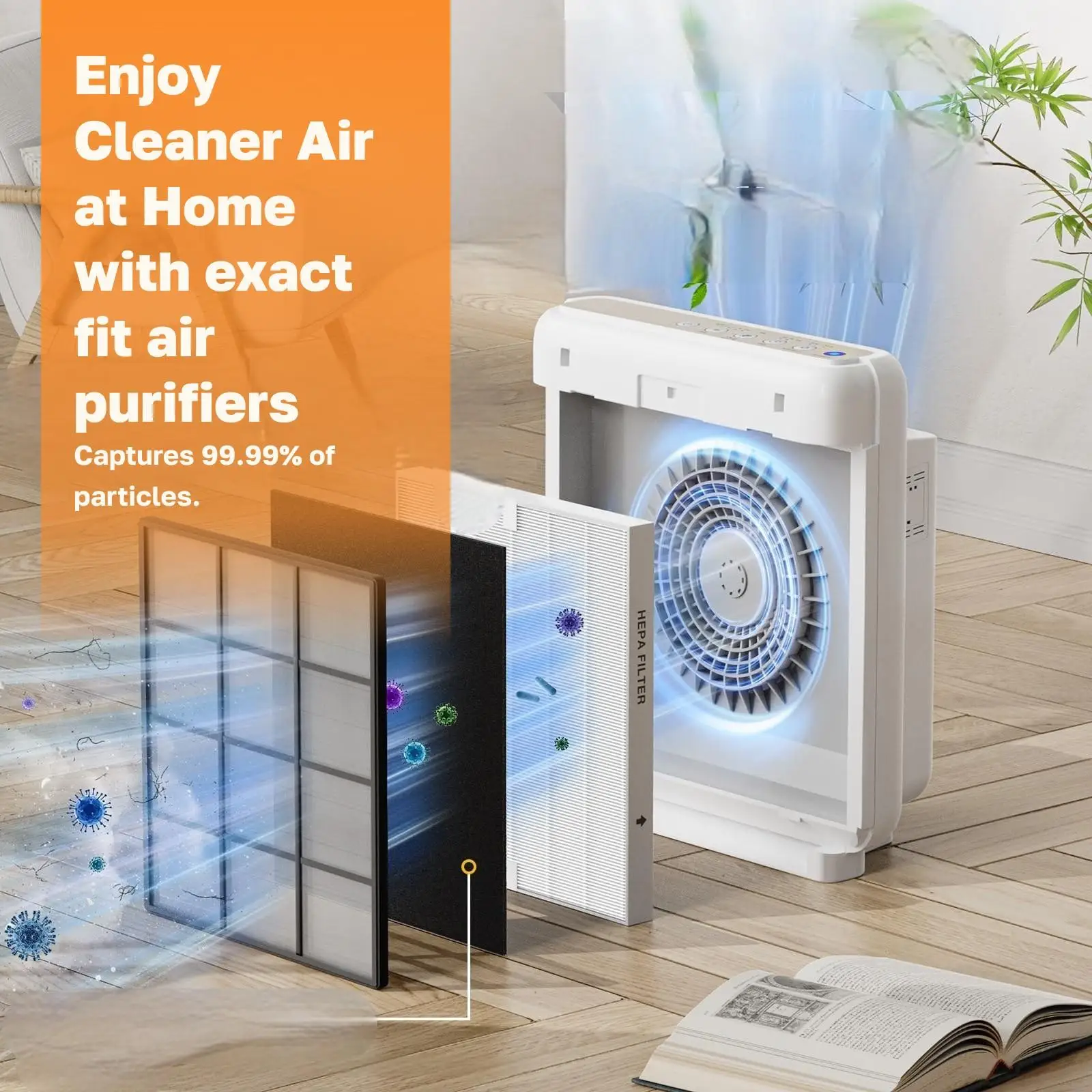 Air Cleaner HEPA Filter for Coway AP-1512HH Replacement Pack High Performance Dust Odor Control