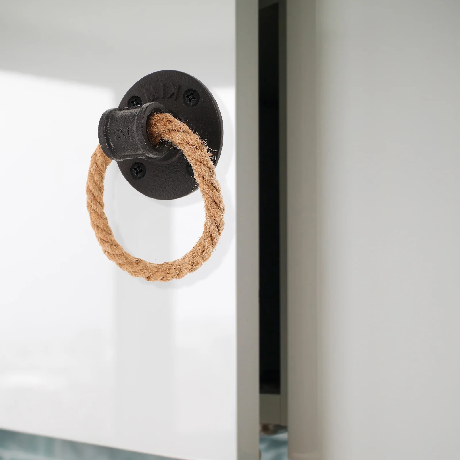 

Rope Pull Ring Door Handle Pulls Drawer Black Dresser Decorate Cabinet Handles Work Vintage