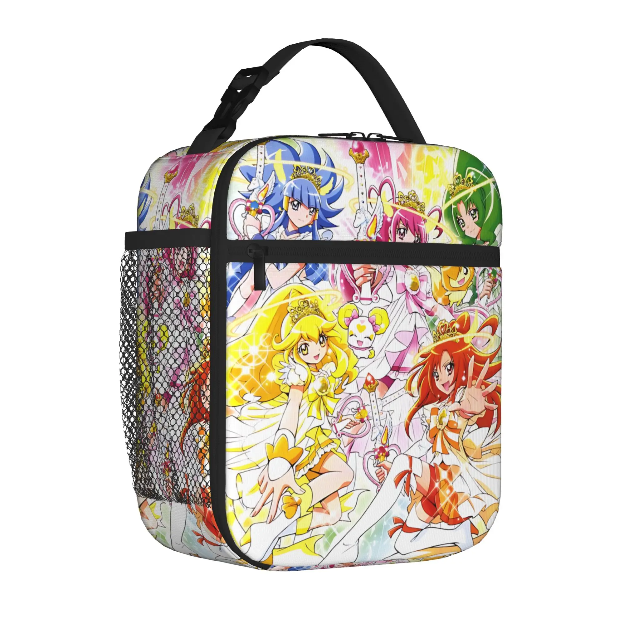 1 Piece For Students Food Container Fist Portable Pocket Pretty Cure Series Zipper Closure Aluminum Foil Food Pouch For Travel