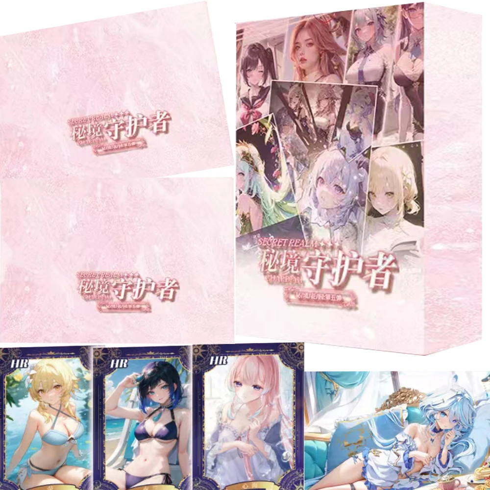 Wholesale Secret Garden Goddess Story Cards Anime Games Beauty Furina Tsunade Day After Day Double Fold Cards Kid Christmas Gift