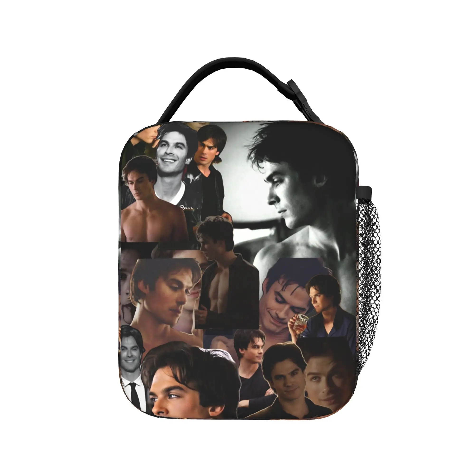 Lunch Bag The Vampire Diaries Resuable Movie School Lunch Box For Child  Vintage Portable Insulated Print Tote Food Bags