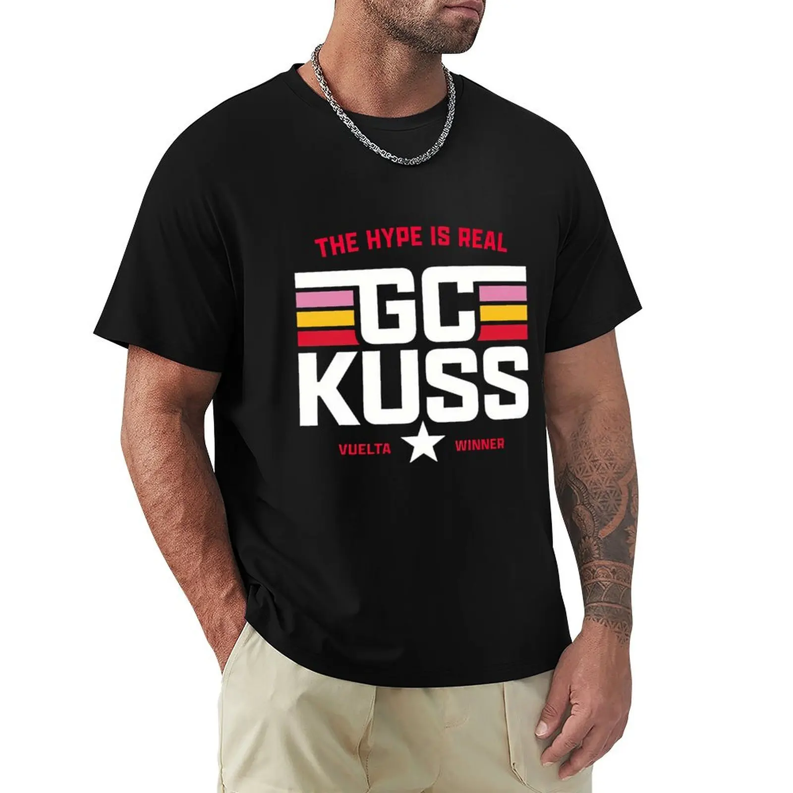 Casual Gc Kuss Vuelta 2023 T-Shirt Gym Wear Breathable Short Sleeve Tee