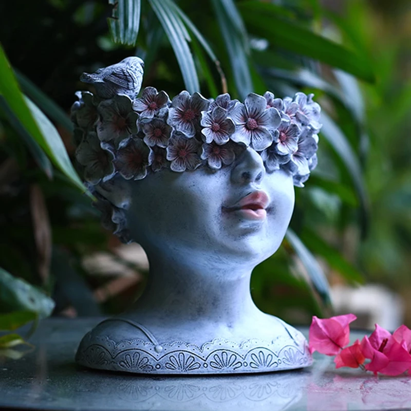 

Garden Garden Resin Flower Pot B & B Portrait Sculpture Balcony Small Potted Flower Pot