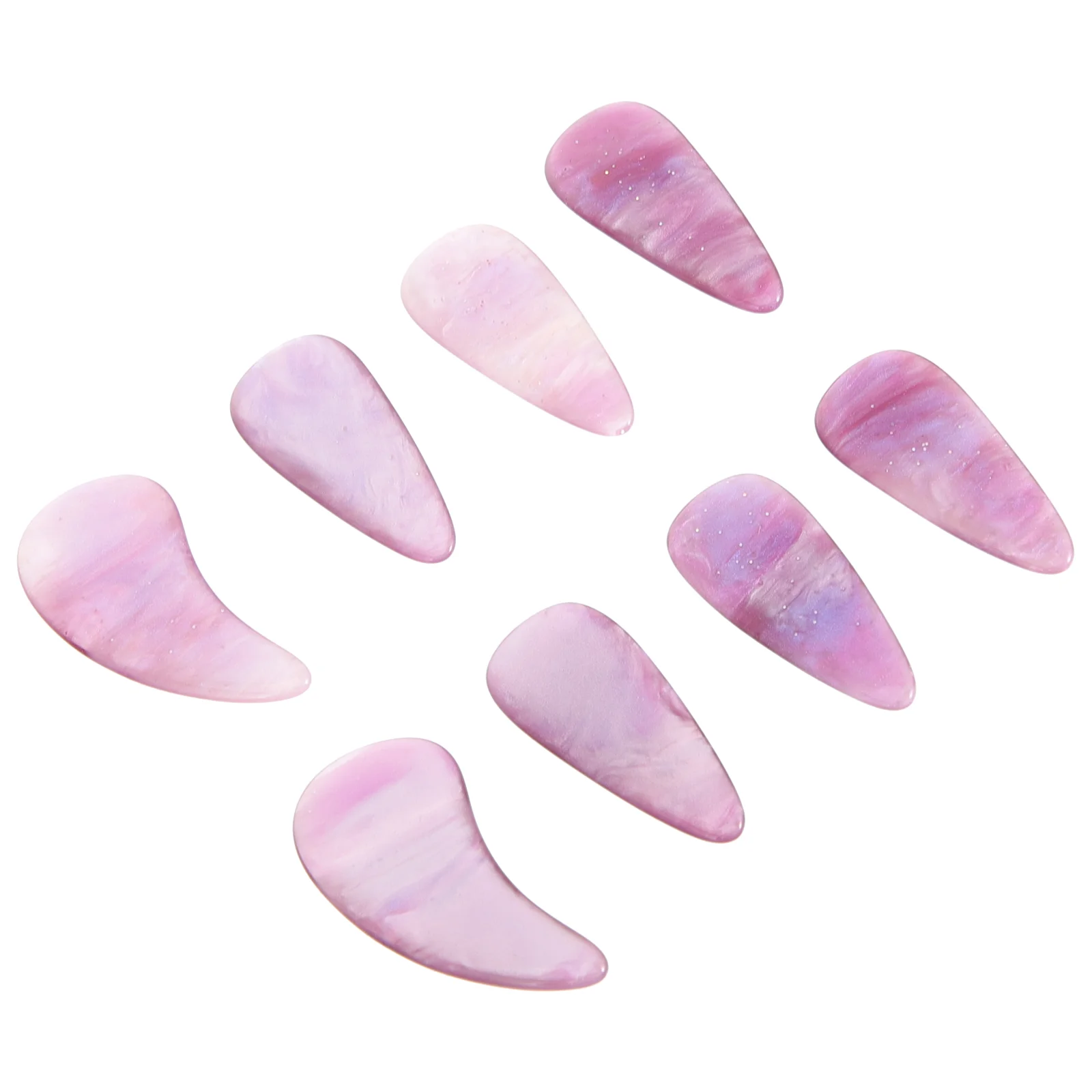 8 Pcs Nail Pieces Practice Supplies Major Performance Nails Synthetic Fiber Finger Pick Picks Fake