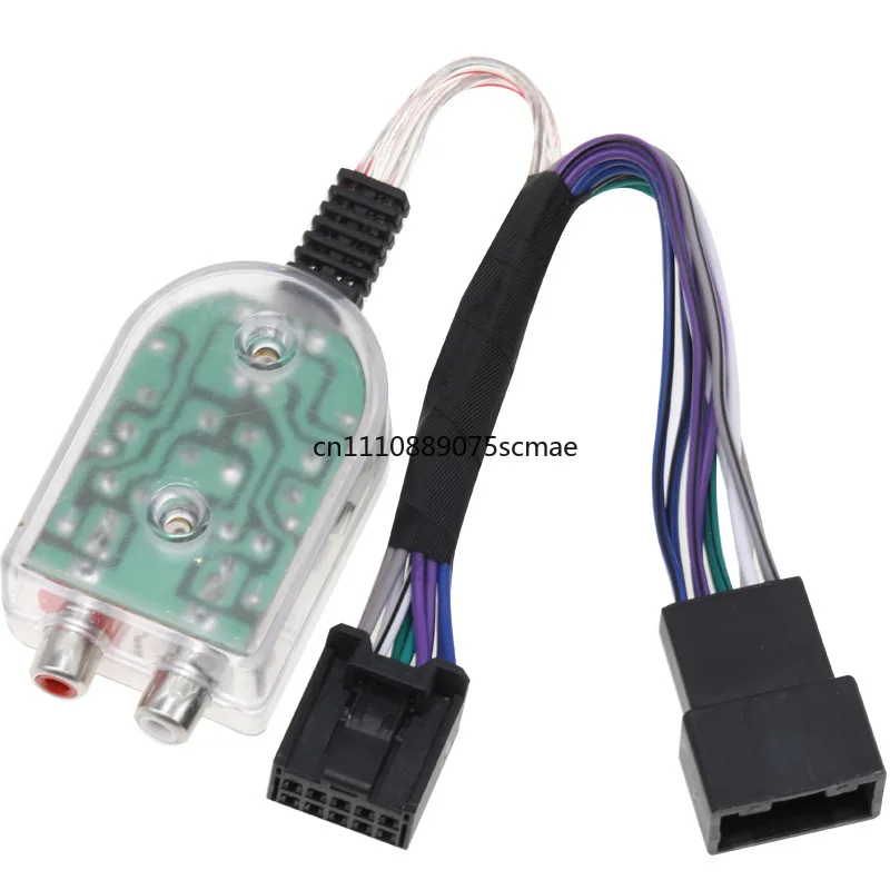For Radio 2018 + Add Subwoofer Amplifier High to Low Plug and Play Harness