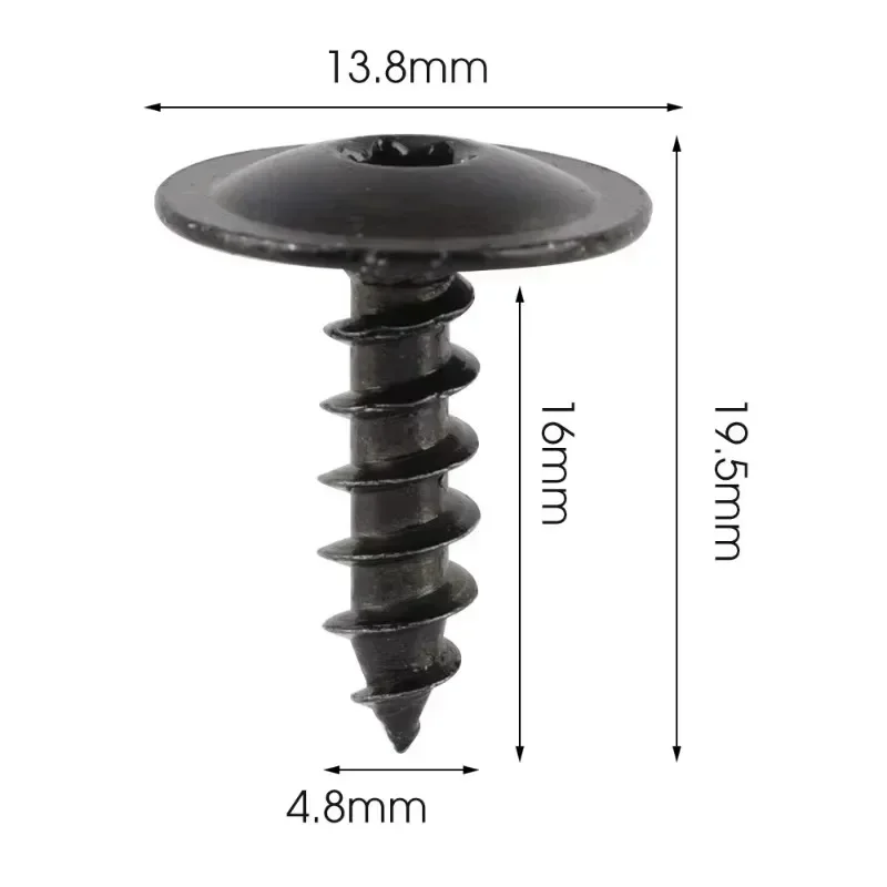 Car Clips Fastener Tapping Screws  for VW Polo Golf 4 5 6 7 Beetle MK3/4/5/6 Bora CC Passat B6 B5 Nylon Rivets Door Panel Nails