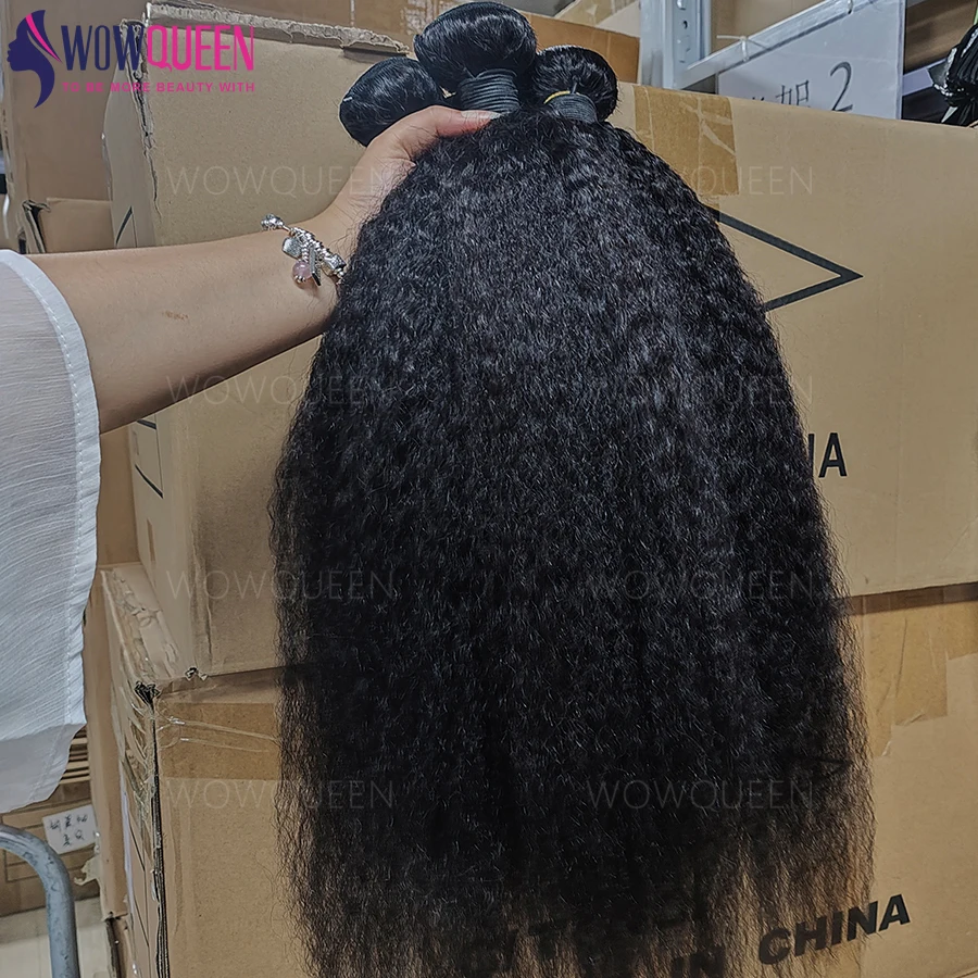 Meche Tissage Humain Hair Kinky Natural Humain Hair Bundles 100% cheveux humain Raw humain hair yaki straight humain hair Extensions de tissage
