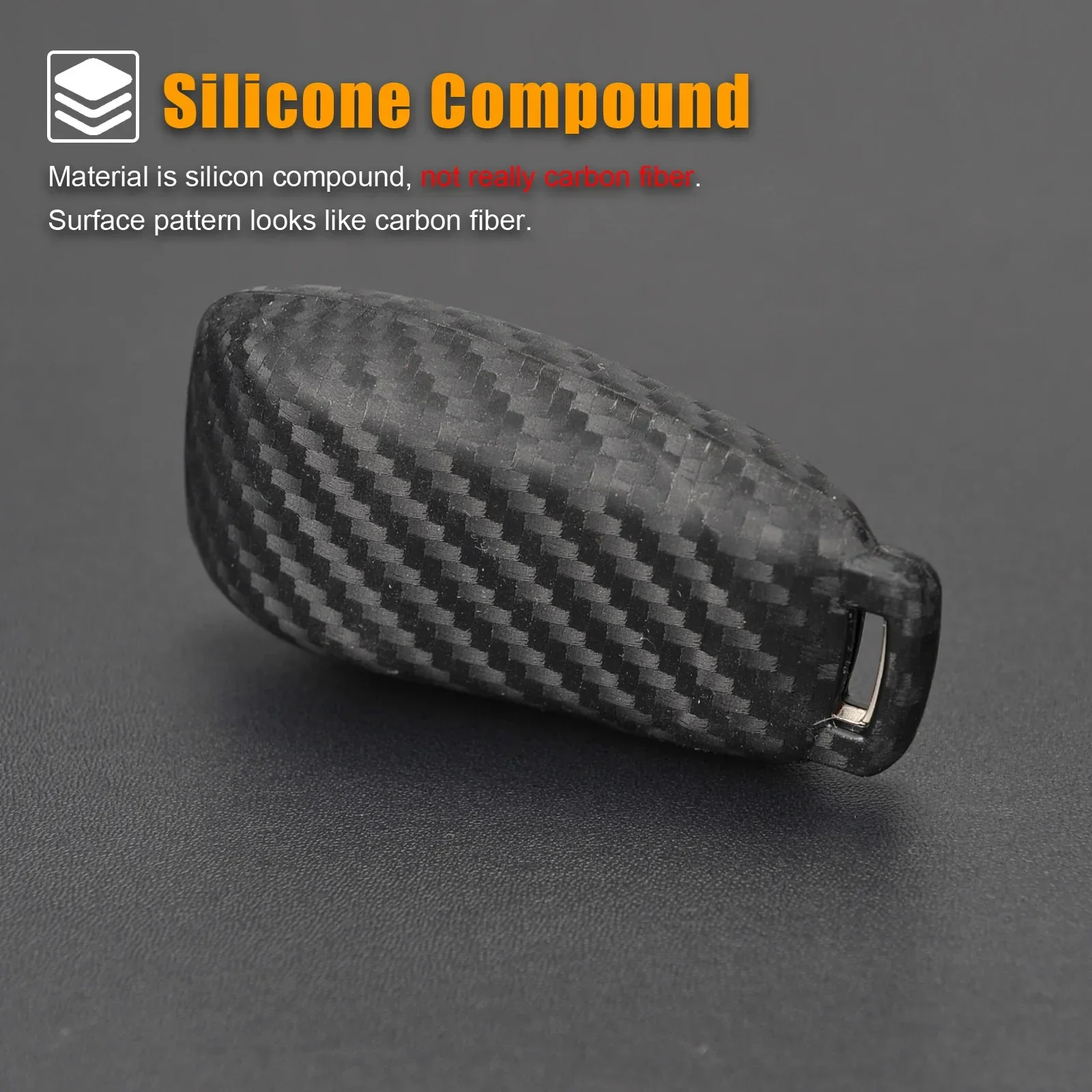 Silicone Carbon Fiber Smart Key Fob Chain Case Cover For Mercedes-Benz A B C E S G-Class CLA CLS EQA EQB EQC GLA GLB GLC GLE GLS