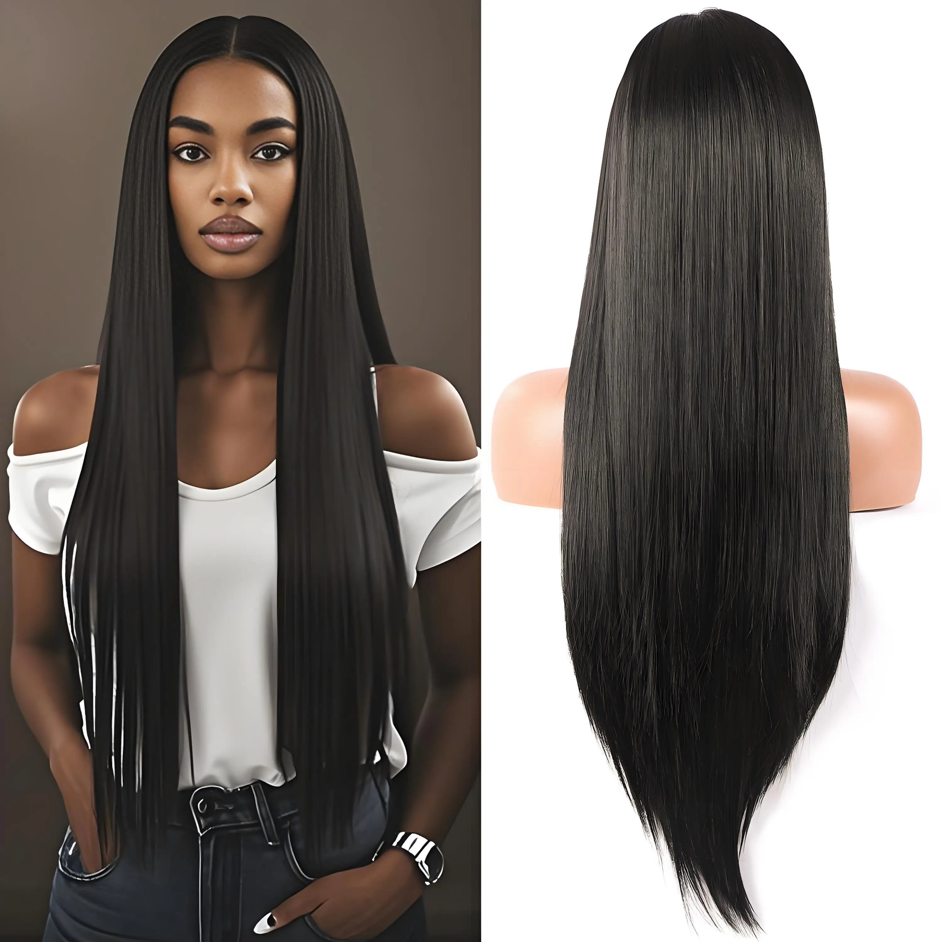

200 Плотность 40 44 дюйма Bone Straight Wig HD Прозрачный парик из натуральных волос на кружеве 13x4 13x6 Предварительно выщипанный парик на кружеве для женщин
