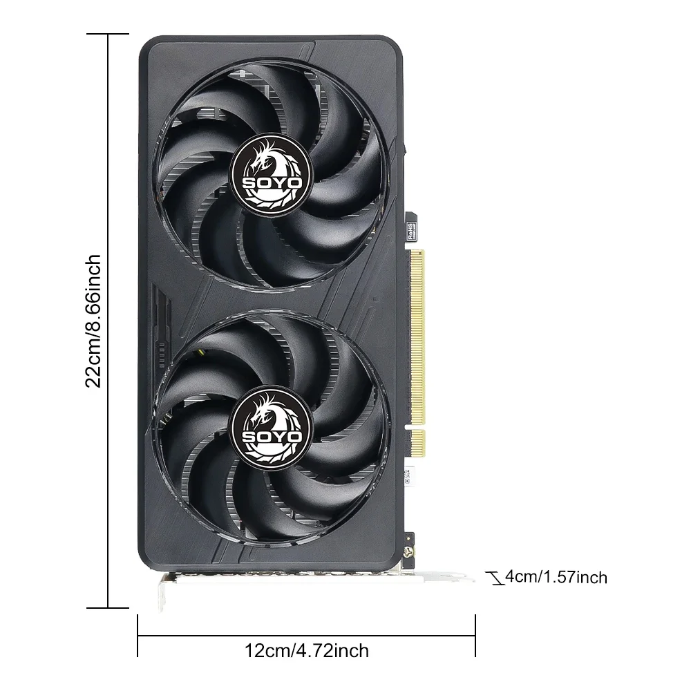 بطاقات الرسومات SOYO GTX1060 6G/3G DDR5 192bit HDMI التوافق + DP * 2 لمكونات كمبيوتر ألعاب سطح المكتب GPU بطاقة الفيديو