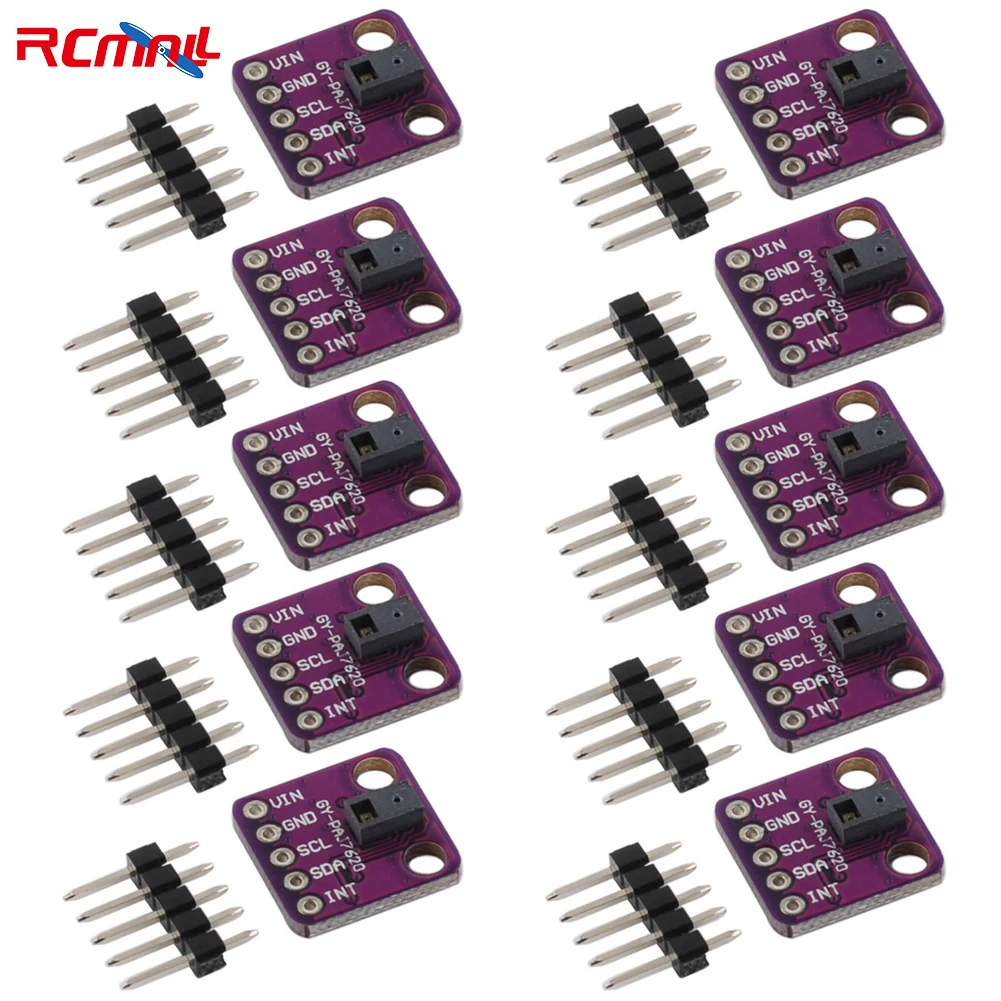 RCmall 10PCS PAJ7620U2 Various Gesture Recognition Sensor Module Built-in 9 Gesture IIC for Arduino