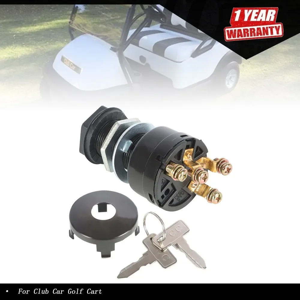 Ignition Key Switch For Club Car DS Gas Golf Cart 1996-up 101826301 1012505