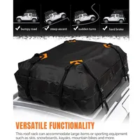 120x90x44cm Large Waterproof Car Cargo Roof Bag Rooftop Luggage Carrier Black Storage Cube Bag Travel SUV Van For Cars Body Kit