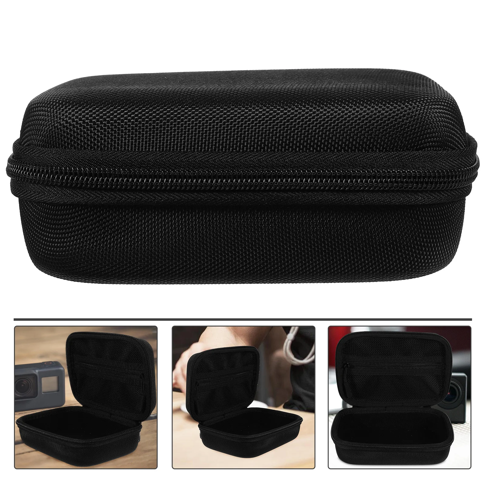 

Small Camera Bag Size S Travel Camera Bag Portable Hard Case Foam Lined DIY Grid Design Outdoor Use Hard Case with Foam