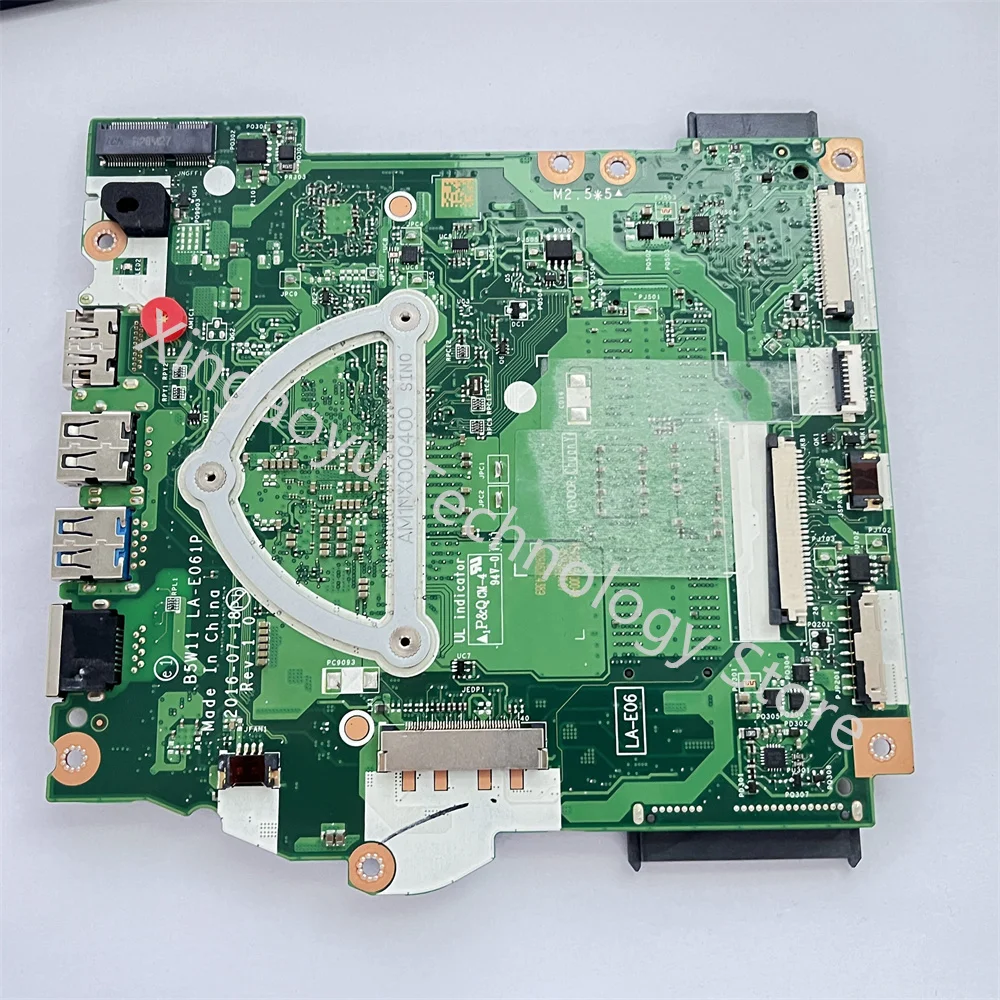 Original For ACER Aspire ES1-572 ES1 572 Laptop Motherboard i3-7100U LA E061P LA-E061P DDR4 100% Perfect Test Secondhand