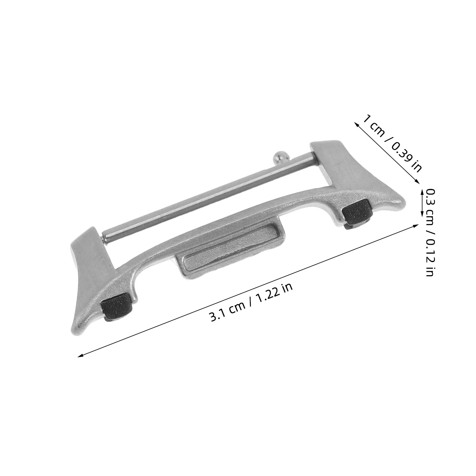 4Set Watch Band Connector Adapter Stainless Steel Anti-Slip Replacement Strap Connector Compatible